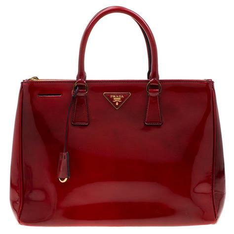 patent red prada bag|Prada patent leather bag.